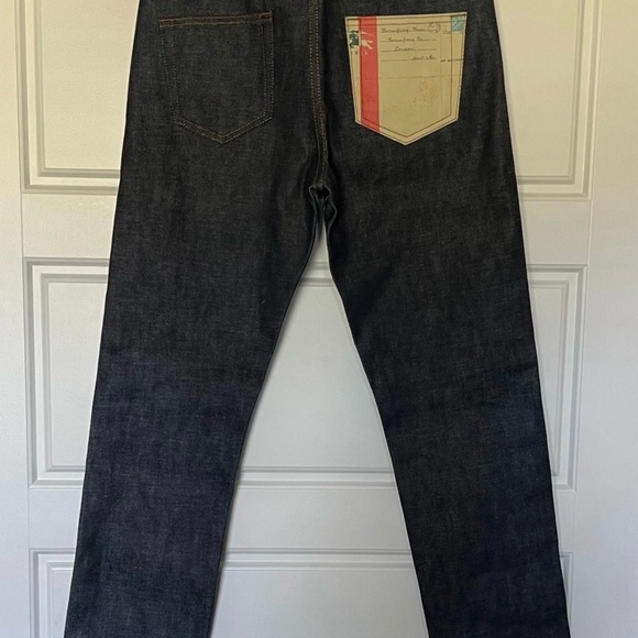 Burberry Postcard Motif Japanese Selvedge Jeans NWT size 25” - Picture 4 of 12